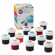 Icing Food Coloring Set 12-Count Gel-Based Color Concentrated Kosher Cake Baking - £29.07 GBP