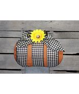 Fall Upscale unique 3D Diamond Harlequin Pumpkin Wreath - $69.29