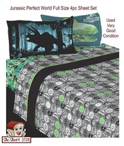 Jurassic Perfect World  4 pc Full Size Sheet Set - used, great condition - £19.94 GBP