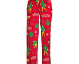 Buddy the Elf Women&#39;s Plush Sleep Pants, Size M (8-10) Color Red - £12.63 GBP