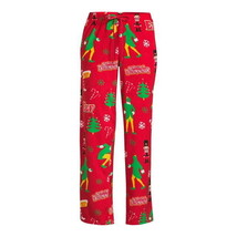 Buddy the Elf Women&#39;s Plush Sleep Pants, Size M (8-10) Color Red - £12.42 GBP