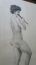 Reginald Mash Nude Framed Watercolor And Ink Wash Signed In Pencil - £1,183.54 GBP