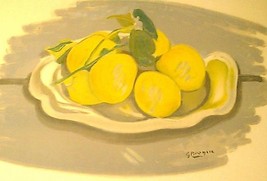 1960 Georges Braque &quot;Corbeille de fruits / basket with fruits&quot; Lithograph Print - £530.62 GBP