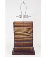 Eurowood &quot;Wave&quot; Large Table/Desk Lamp ~ Translucent Smoky Brown Column #... - $68.55