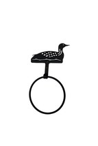 Wrought Iron Towel Ring Loon Bathroom Kitchen Bath Dish Home Decor Hange... - £12.99 GBP