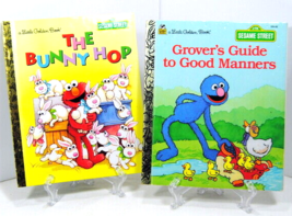 Little Golden Book Sesame Street Lot of Two The Bunny Hop / Grover&#39;s Manners - £5.09 GBP