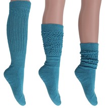 AWS/American Made Cotton Slouch Boot Socks Shoe Size 5 to 10 (Capri 3 Pair) - £14.00 GBP