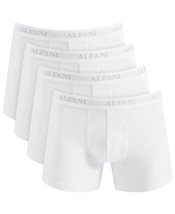 Alfani Men&#39;s 4Pk Boxer Briefs Trunk Underwear TAGLESS Wicking Black or W... - $15.95