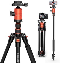 [Upgrade Version] Geekoto 77&#39;&#39; Tripod, Aluminum Camera Tripod Monopod, F... - $115.99