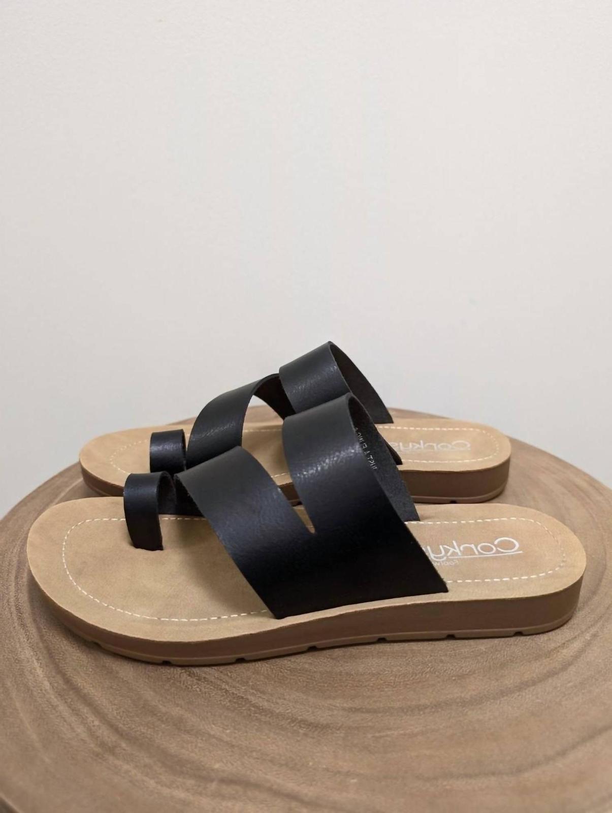Corkys Footwear Women Just A Fling Sandal Black - $54.00