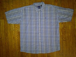 Enyce Hip Hop Urban Blue Gray Grey Button Down Up Front Shirt 3xl XXXL 3x - £7.98 GBP