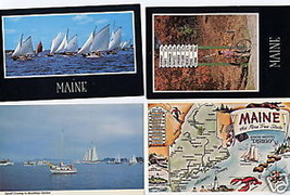 Maine Postcards USA 4 Scenic Postal Card ME Travel Souvenir Decor Home Treasure - £7.41 GBP