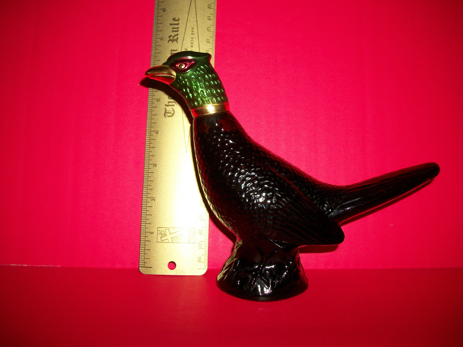Home Treasure Avon Pheasant Leather Fragrance After Shave Bird Decanter ... - $9.49