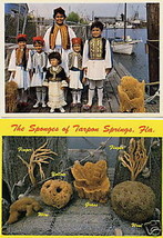 Tarpon Springs Postcard Set Florida Sponge Postal Card Paper Pair Home Treasure - £3.74 GBP