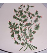 1970 CERAMIC HANDPAINTED CHRISTMAS TRIANGULAR PLATE - $84.39