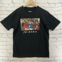 Friends Tee Shirt Spencer&#39;s Gifts Sz L Black Thanksgiving Flashback  - £14.24 GBP