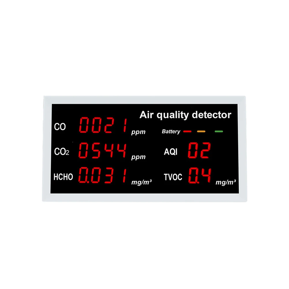 Multi-function Air Monitor Digital Display CO CO2 HCHO TVOC CO2  Dioxide Meter A - £171.56 GBP