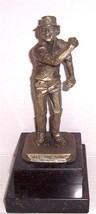 1973 Hudson Pewter Statue &quot;All The Way&quot; Golfer on Marble Base Philip Krackowski - £196.21 GBP