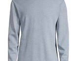 Vince Men&#39;s Jacquard Pared-Back Hoodie in Morning Blue Dove Grey-Large - $89.97