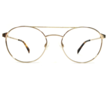 Warby Parker Eyeglasses Frames FISHER W 2403 Shiny Gold Wire Rim 53-19-140 - $83.75