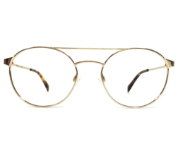 Warby Parker Eyeglasses Frames FISHER W 2403 Shiny Gold Wire Rim 53-19-140 - £65.70 GBP