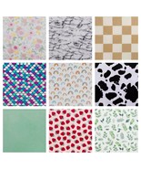 Minky Micro Fleece Fabric By the Yard Various Styles New - $360.94 MXN