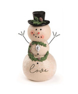 Love Snowman With Christmas Wreath - $17.63 CAD