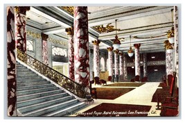Stairway and Foyer Interior Hotel Fairmont San Francisco CA UNP DB Postcard W5 - £3.97 GBP
