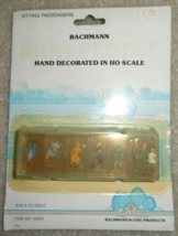 Vintage 1980s Bachmann HO Scale Sitting Passengers Figures 42342 NOS - £14.98 GBP