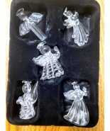 Christmas House Spun Glass set of 5 Angel Ornaments New! Great Gift! - €8,52 EUR