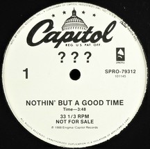 Poison &quot;Nothing But A Good Time&quot; 1988 Vinyl 12&quot; Single Promo 2 Mixes ~Rare~ Htf - £28.32 GBP
