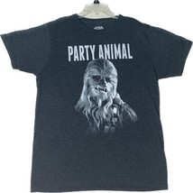 Star Wars Chewbacca  Party Animal Men&#39;s T-Shirt Large Gray - £14.87 GBP