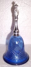 1976 Avon Cobalt Blue Pineapple Designed Cut Glass Bell Decanter - $29.99