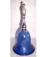 1976 Avon Cobalt Blue Pineapple Designed Cut Glass Bell Decanter - $559.80 MXN