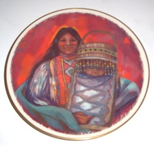 1976 GORHAM RENA DONNELLY MOTHER &amp; CHILD APACHE PLATE - $142.89