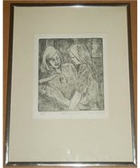 1978 ELMER PFEFFER &quot;MOTHER &amp; DAUGHTER&quot; ARTIST PROOF - €417,73 EUR