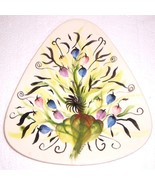 1978 MABEL RENNE CERAMIC HANDPAINTED FLORAL PLATE - $262.10 CAD