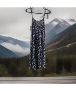 Destiny Maternity Sun Dress Womens Large  Blue Floral Boho Peasant - $16.13