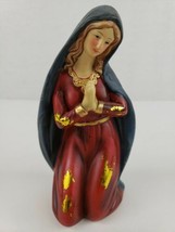Vintage Mary Christmas Nativity Manger Creche Porcelain Ceramic Figurine 6.25&quot; H - £13.34 GBP