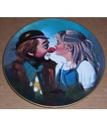 1981 OBERSTEIN &quot;KISS FOR A CLOWN&quot; COLLECTOR&#39;S PLATE - $1,061.56 MXN