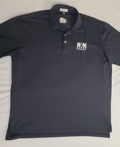 Peter Millar Summer Comfort Golf Polo Shirt Mens Size XXL Black Embroidered Logo - £15.18 GBP