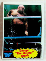 1985 Topps WWF George &quot;The Animal&quot; Steele Wrestling Card #21 - Near Mint - £19.78 GBP