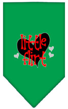Little Flirt Screen Print Bandana Emerald Green Small - £9.11 GBP