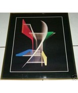 1984 ALEX PIETERSEN GEOMETRIC I PHOTOGRAPHIC LITHO ART - €181,52 EUR