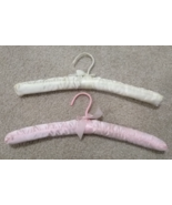 Lot of 2 Padded Fabric Hangers - £12.71 GBP