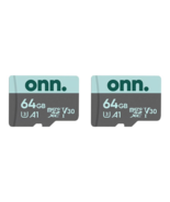 onn 64 GB microSDXC U3 Memory Card, 2 Pack - $19.80