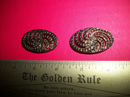 Fashion Treasure Jewelry Pair Shoe Clip Buckle Set Bronzed Gold-Toned Fa... - £15.14 GBP
