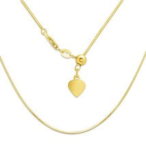 Sterling Silver Adjustable Square Snake Chain - Gold Plated - £45.18 GBP