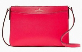 Kate Spade Rory Crossbody Bikini Pink Saffiano Leather K6176 NWT $299 Retail FS - £89.24 GBP