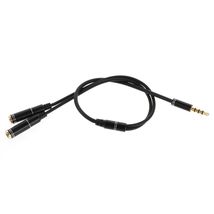 3.5mm Male to 2 Female Audio Extension Cord Earphone Audio Splitter Cabl... - $3.16